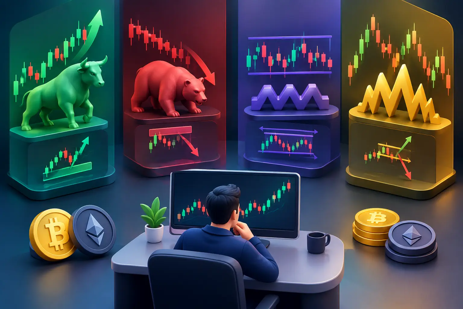 How Crypto Market Regimes Shape Trade Setups